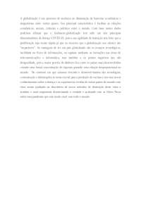 Globalização e Disseminação da Doença COVID-19: Impactos e Desafios