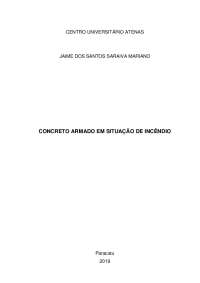 Comportamento do Concreto Armado em Situação de Incêndio
