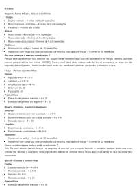 Ficha de Treino ABCDE