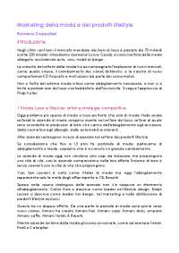 Riassunto del libro Marketing della moda e dei prodotti lifestyle di Cappellari