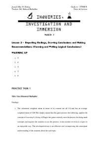 Effectiveness of a Mathematics Teaching Device: Findings, Conclusions, and Recommendations