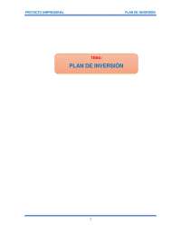 PLAN DE INVERSION INICIAL - Docsity