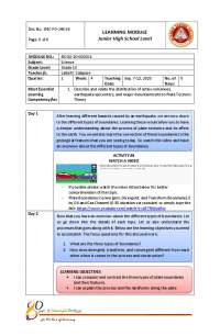 Grade 10 Science Module - Docsity