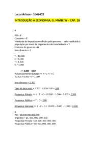 Resolução do capítulo 25 do livro "Introdução à Economia" de G. Mankiw.