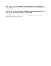 Legal Responsibilities of a Depositary of Sequestrated Property