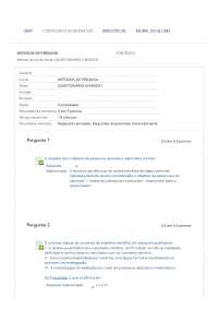 AVA - Métodos de Pesquisa - Questionário 1