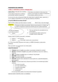 Apuntes del tema 1 de Fundamentos del Marketing - Docsity