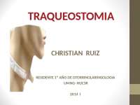 Traqueostomia donde detalla de muchas cosad e procesos
