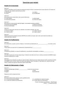 Ensaios mecânicos exercícios