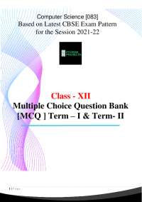 CBSE class 12 computer science model paper for 2021 - Docsity