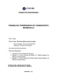 Fenômenos de Transporte