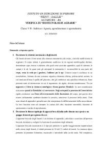 Verifica di Biotecnologia