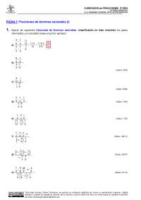 Ejercicios matemáticas - Docsity