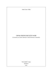 Importância do Capital Humano: Educação, Saúde e Produtividade Econômica