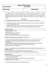 Rapport D Etonnement Diagnostic Docsity