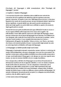 Riassunto completo e COMPRENSIBILE del libro Psicologia del linguaggio