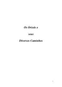 Orisa e seus caminhos
