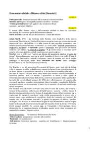 Appunti corso Finanza Etica e Microcredito (UNITO)