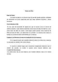 bases de datos para análisis de datos