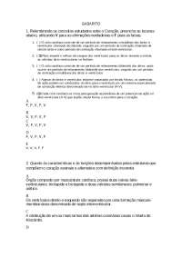 Exercícios de múltipla escolha sobre o Sistema Cardiovascular e Respiratório