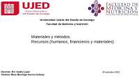 Materiales y métodos