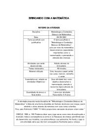 Metodologia e Conteúdos Básicos de Matemática