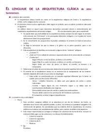 El lenguaje clásico de la arquitectura - John Summerson