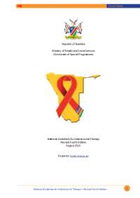 Namibian National Guidelines for Antiretroviral Therapy 2014.