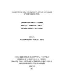 PROYECTO DE GRADO SOBRE EL CLIMA LABORAL