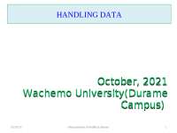 biostatistics lectures note for health students