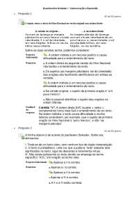 QUESTIONARIO I DE COMUCAÇÃO E EXPRESSÃO