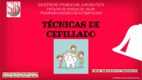 TECNICAS DE CEPILLADO MAS IMPORTANTES