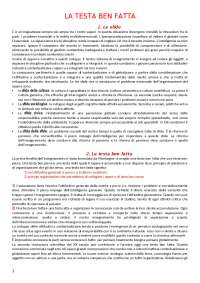 La testa ben fatta, di Edgar Morin - Docsity
