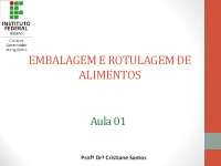 Embalagem e Rotulagem