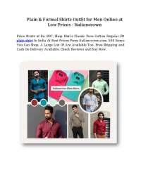 Italiancrown: Affordable Men's Plain & Formal Shirts - Prices, Colors, Sizes