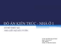 cơ sở kiến trúc nhà ở 1