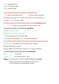 Lesson plan concession | Schemes and Mind Maps English | Docsity