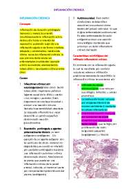 Inflamación Crónica: Conceptos, Causas, Células y Granulomas