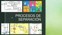 Procesos de Separación: Destilación, Absorción, Extracción y Filtración