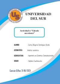 Actividad ejemplo: Sucesiones C# Visual Studio