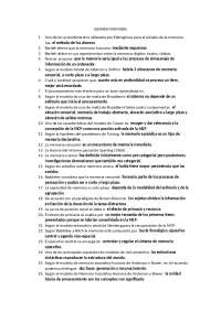 Preguntas tipo examen Memoria