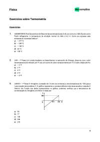 exercicios de termometria