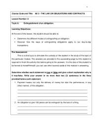 Law of Oblicon Subject