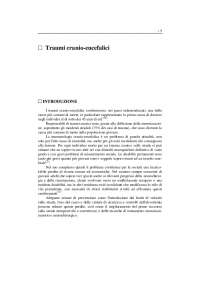 Riassunto e appunti del trauma cranico ed encefalo - Docsity