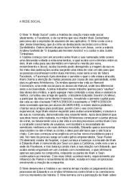 Resumo do Filme Rede Social - Atividades Complementares - Recursos ...