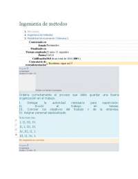 Examen Ingeniería de métodos Semana 1