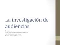 Investigación de Audiencias en Medios de Comunicación: Métodos, Técnicas y Fuentes