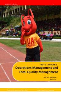 Introduction to Operations  Management
