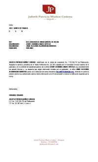 poder para celebrar proceso ante juzgado