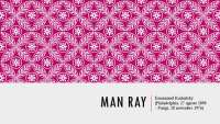 man ray power point personale su commissione